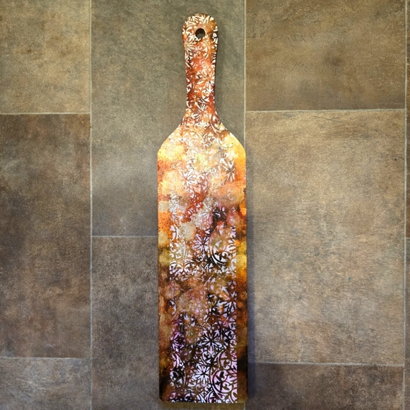 HANDCRAFTED Upcycled Wood Paddle HANDPAINTED Wall Art Decor Handmade Artwork - Picture 3 of 15